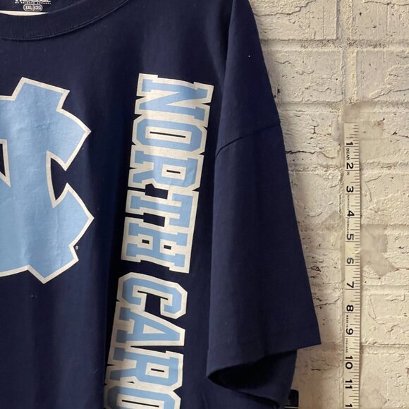 UNC Tar Heels T-Shirt 3XL | ProEdge Navy Blue Tee | North Carolina Logo Shirt - Picture 3 of 9